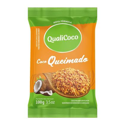 Imagem de Kit Com 12Und Coco Ralado Queimado Em Flocos Qualicoco 100G