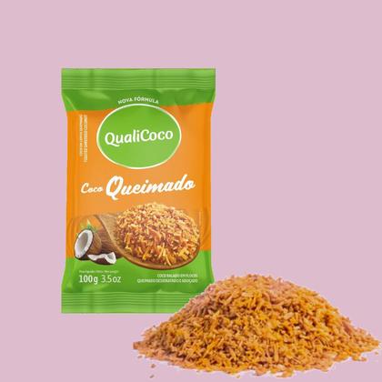 Imagem de Kit Com 12Und Coco Ralado Queimado Em Flocos Qualicoco 100G