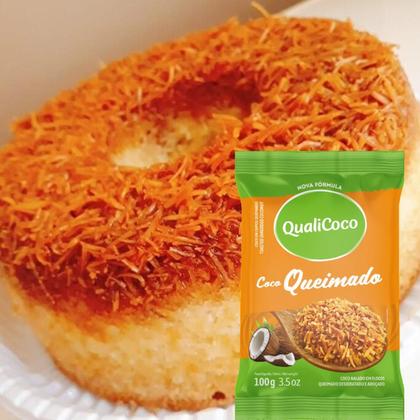 Imagem de Kit Com 12Und Coco Ralado Queimado Em Flocos Qualicoco 100G
