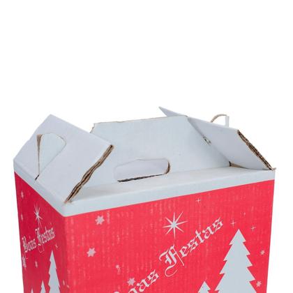 Imagem de Kit com 15 Caixas para Cesta de Natal Top 30x21,5x35cm  Ideal para Presentes e Decoração