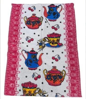 Imagem de Kit Com 15un, Pano De Prato, Copa Felpudo Atoalhado, Estampas Variadas, 40x60cm, 60g, 85% Algodão