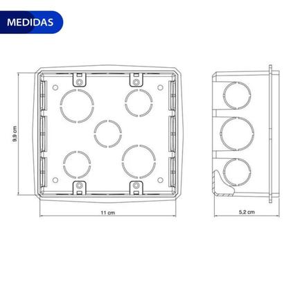 Imagem de Kit com 16 Caixas De Luz Legrand Pial 4x4 Antichama para Tomada E Interruptor