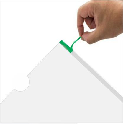 Imagem de Kit com 16 Displays Porta Folha De Parede A4 Com Dupla Face Vhb