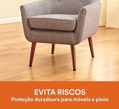 Imagem de KIT COM 16 Protetores Feltro Adesivo Pés Móveis 40x40mm