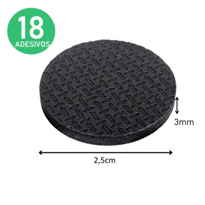 Imagem de Kit com 18 Unidades Protetores de EVA Autoadesivos 2,5cm BOM1332 BOM1333