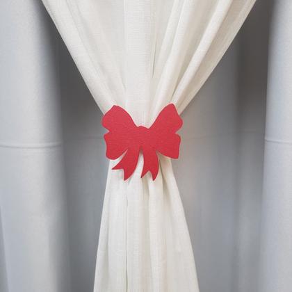 Imagem de Kit com 2 Abraçadeiras/Prendedores de Cortina Laço - Decoração Elegante para Sala/Quarto