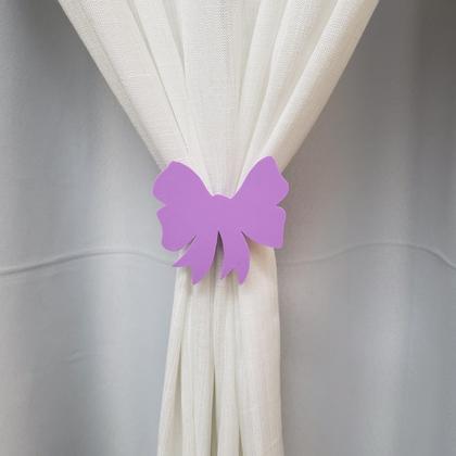 Imagem de Kit com 2 Abraçadeiras/Prendedores de Cortina Laço - Decoração Elegante para Sala/Quarto