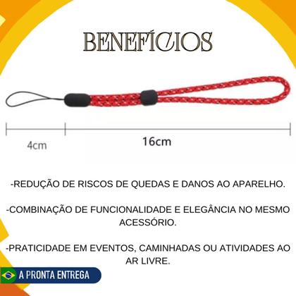 Imagem de Kit Com 2 Alça Cordinha Capinha De Celular Phone Anti-queda