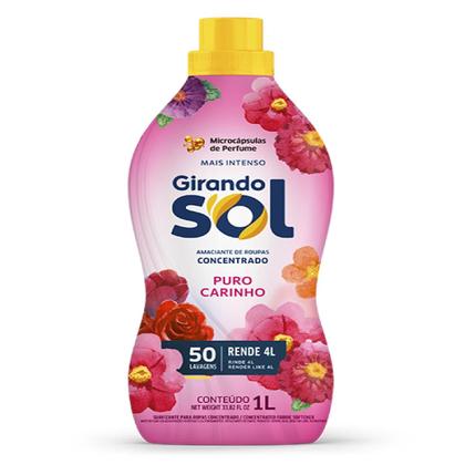 Imagem de Kit com 2 Amaciante Roupa Concentrado 1 Lt Puro Carinho