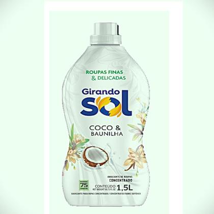 Imagem de Kit com 2 Amaciante Roupa Concentrado Coco e Baunilha 1,5 Lt