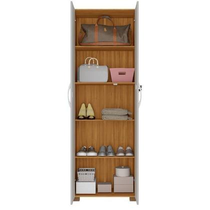 Imagem de Kit com 2 Armários Multiuso Escritório Nt4020 4 Portas e Prateleiras