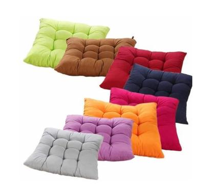 Imagem de Kit com 2 assentos para cadeira almofadas futon verde 40x40