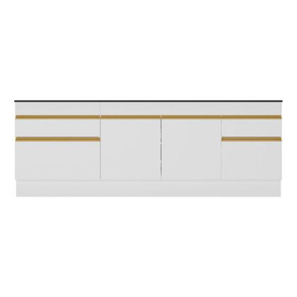 Imagem de Kit com 2 Balcões de Cozinha 150cm e 70cm com Rodapé Veneza Multimóveis V2108