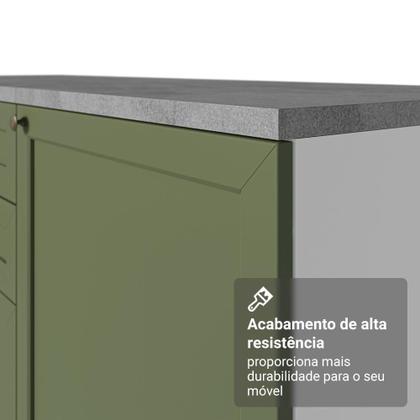 Imagem de Kit com 2 Balcões de Cozinha 3 Gavetas 4 Portas (Sem Tampo e Pia) Vik Madesa 01