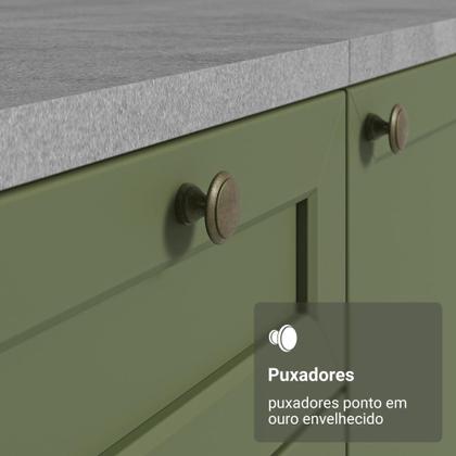 Imagem de Kit com 2 Balcões de Cozinha 3 Gavetas 4 Portas (Sem Tampo e Pia) Vik Madesa 01