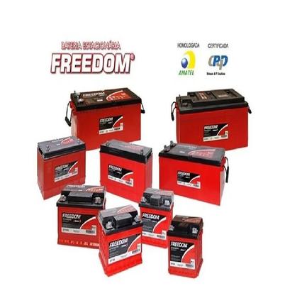 Imagem de Kit com 2 Bateria Estacionária Freedom Df2000 12v 105ah 115ah Nobreak