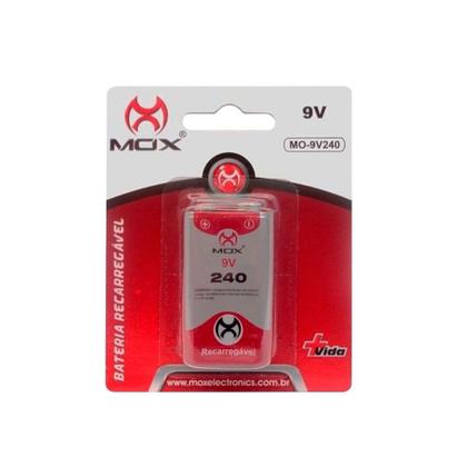 Imagem de Kit com 2 Baterias MOX MO-9V 240mah