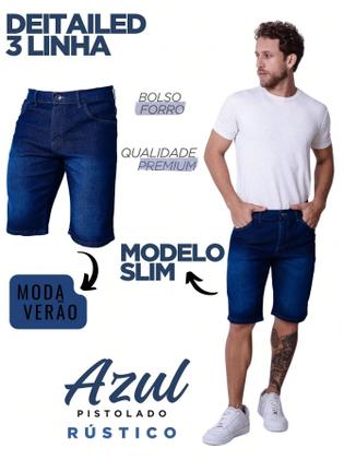 Imagem de Kit Com 2 Bermuda Masculina Slim Com Estilo Casual Básico