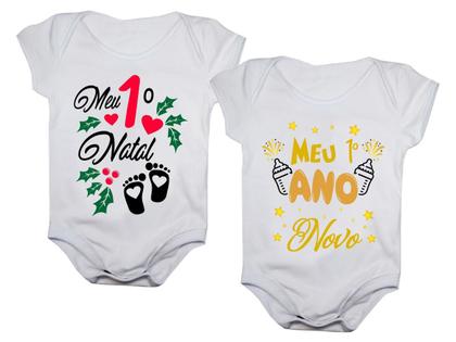Imagem de Kit com 2 Bodies de Bebê Natal e Ano Novo