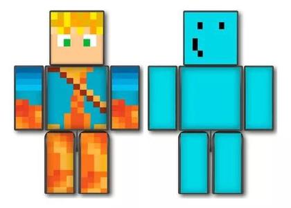 Imagem de Kit Com 2 Bonecos Articulado jogo Mine Lopers e Problems Craft