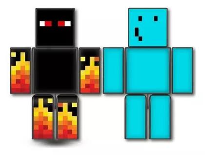 Imagem de Kit com 2 Bonecos Articulado Jogo Mine Problems e Athos Craft