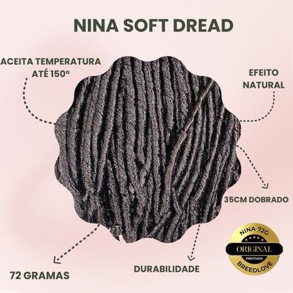 Imagem de Kit com 2 Cabelo Crochet Braids Entrelace Cacheado Volumoso Natural Nina Soft Dread 72 Gramas