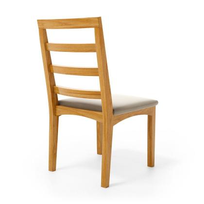 Imagem de Kit Com 2 Cadeira Cecília Encosto E Pés De Madeira Maciça Assento Estofada Para Mesa De Jantar