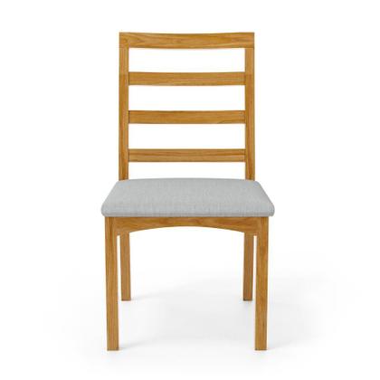 Imagem de Kit Com 2 Cadeira Cecília Encosto E Pés De Madeira Maciça Assento Estofada Para Mesa De Jantar