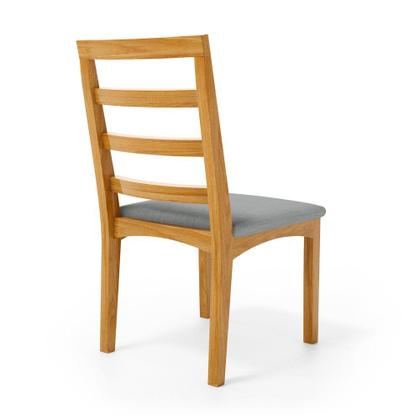 Imagem de Kit Com 2 Cadeira Cecília Encosto E Pés De Madeira Maciça Assento Estofada Para Mesa De Jantar