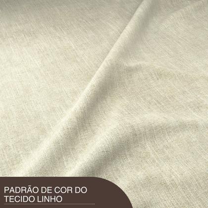 Imagem de Kit com 2 Cadeiras de MDF/MDP Estofadas Bella Nature / Linho