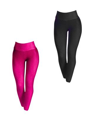 Imagem de kit Com 2 Calça Legging 3D Academia Fitness Feminina