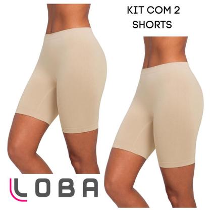 Imagem de Kit Com 2 Calcinha Shorts Lupo Sem Costura Segunda Pele Modeladora Microfibra Não Marca