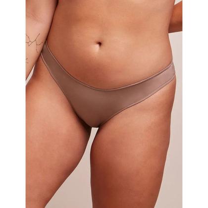 Imagem de Kit com 2 Calcinhas Biquíni Básica Bege Camurça Branco Bonjour