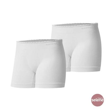 Imagem de Kit Com 2 Calcinhas Boxer Sem Costura Infantil Juvenil Selene Feminina