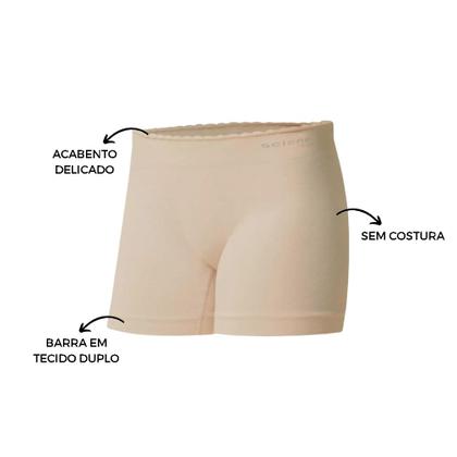 Imagem de Kit Com 2 Calcinhas Boxer Sem Costura Infantil Juvenil Selene Feminina