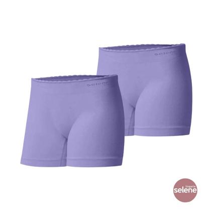 Imagem de Kit Com 2 Calcinhas Boxer Sem Costura Infantil Juvenil Selene Feminina