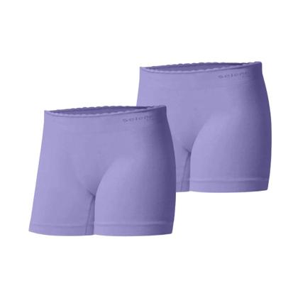 Imagem de Kit Com 2 Calcinhas Boxer Sem Costura Infantil Juvenil Selene Feminina