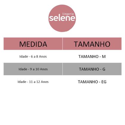 Imagem de Kit Com 2 Calcinhas Boxer Sem Costura Infantil Juvenil Selene Feminina