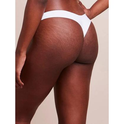 Imagem de Kit com 2 Calcinhas Fio Dental Básica Bege Camurça Branco Bonjour