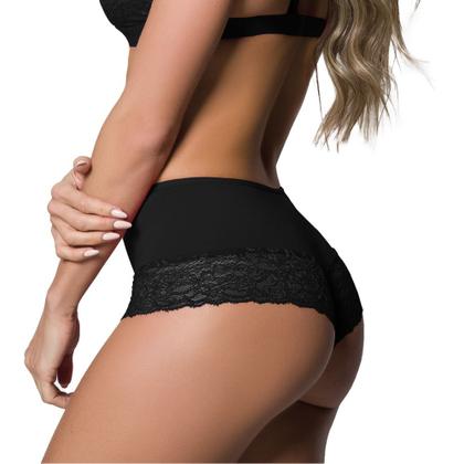 Imagem de Kit Com 2 Calcinhas Renda Feminina Selene Com Forro Confortável