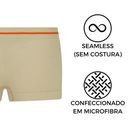 Imagem de Kit com 2 Calcinhas Short Lupo Infantil Juvenil Sem Costura Menina Microfibra Lobinha