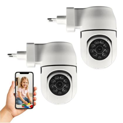 Imagem de Kit Com 2 Câmeras De Segurança Jortan Wi-fi Interna Hd 360