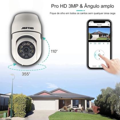 Imagem de Kit Com 2 Câmeras De Segurança Jortan Wi-fi Interna Hd 360