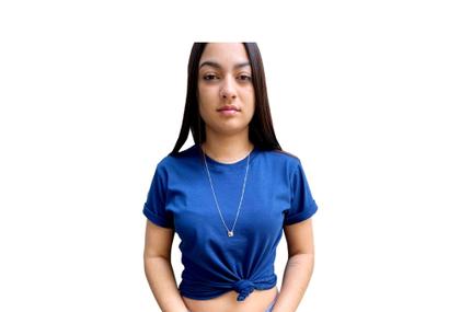 Imagem de Kit com 2 camisetas femininas tshirt básica 100 algodão