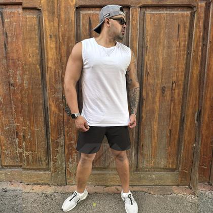 Imagem de Kit com 2 Camisetas Regata Masculina Lisa