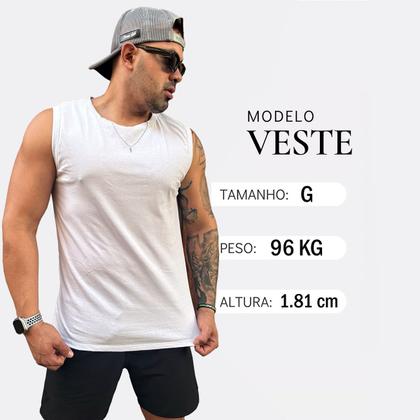 Imagem de Kit com 2 Camisetas Regata Masculina Lisa