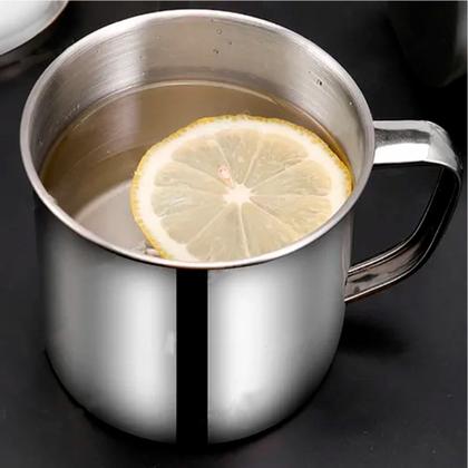 Imagem de Kit Com 2 Canecas Leiteira Fervedor Aço Inox Com Alça Kehome