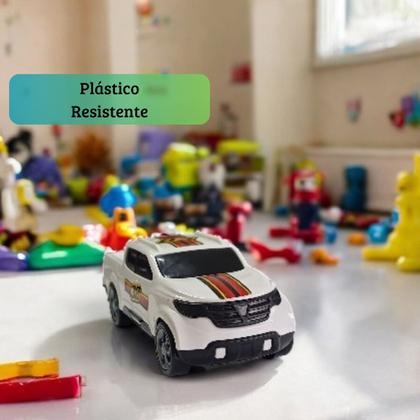 Imagem de Kit com 2 Carrinhos PickUp Caminhonete Infantil Cores Sortidas
