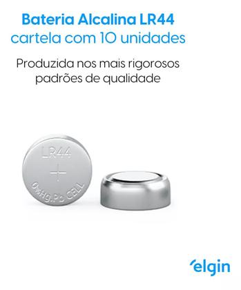 Imagem de Kit com 2 cartelas Pilha Bateria Lr44 Ag13 Elgin