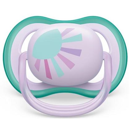 Imagem de Kit com 2 Chupeta ULTRA AIR Decorada 0-06M Rosa Philips AVENT SCF086/04